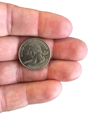 London Magic Works Professional Vanishing Bite Out Genuine Us Quarter Trick With Replacement Rubber Bands Super Easy