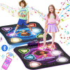 Dance Mat, 2024 Light Up 2-Player Opposing Dance Pad With Single & Double Player Modes, 12-Button Dancing Toys Music Games With