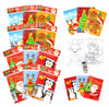 TINYMILLS Christmas Holidays Coloring Book Crayon Set for Kids Party Favors with 12 Coloring Books and 48 Crayons for Christmas