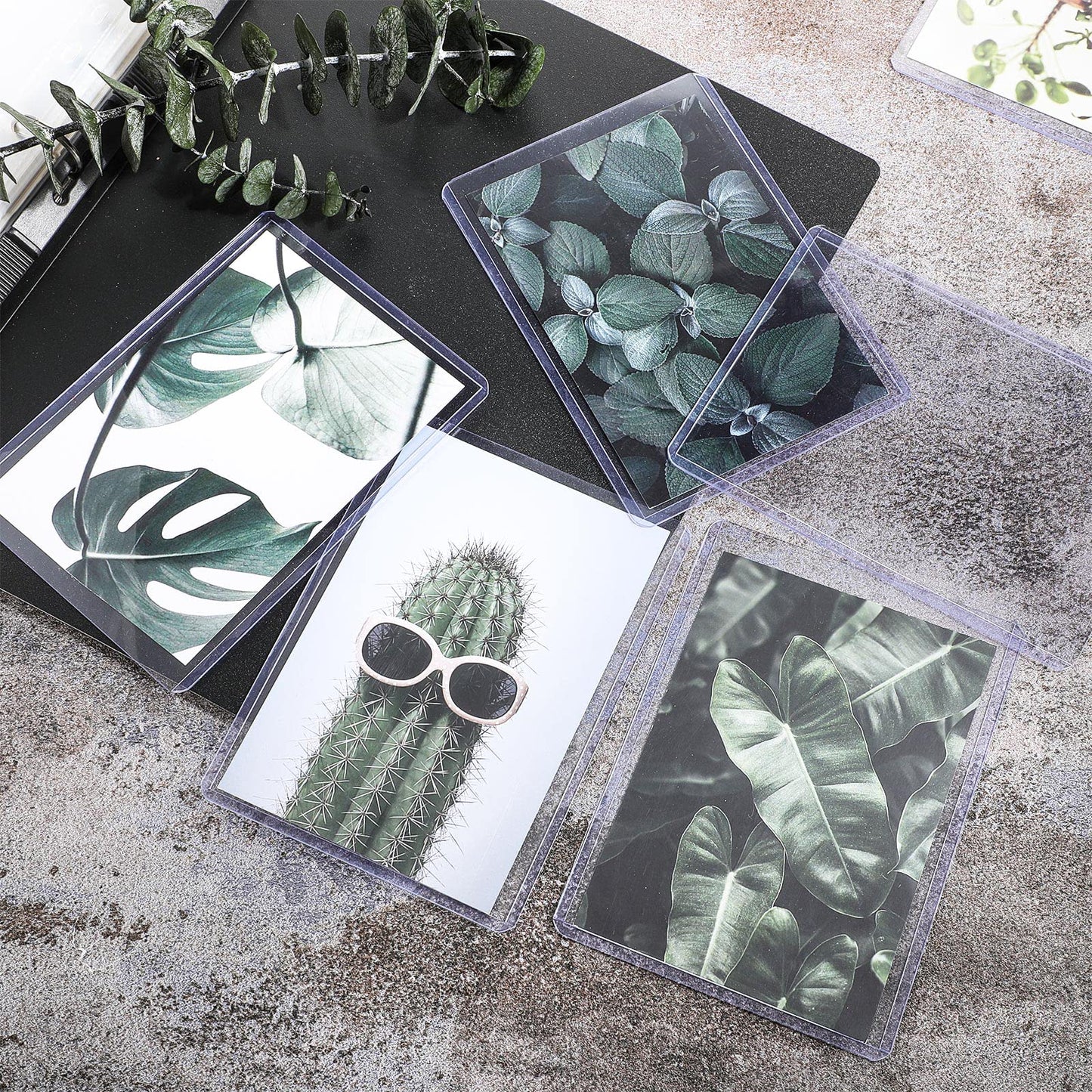 Outus 4 X 6 Inches Acrylic Photo Holders Rigid Plastic Cards Sleeve Protectors Clear Acrylic Sleeve For Sports Cards & Photos(30