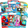 Imagine Ink Coloring Book Assorted Set for Boys with Stickers (Bundle Includes 6 No Mess Books Featuring Cars, Mickey Mouse and