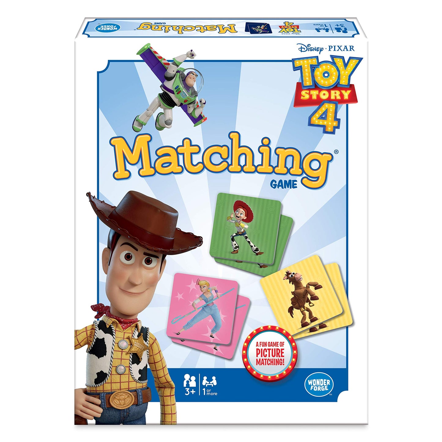 Wonder Forge Toy Story 4 Matching Game | Brain-Boosting Puzzle For Ages 3-5 | Engaging Memory Activity | Features All Your Favou