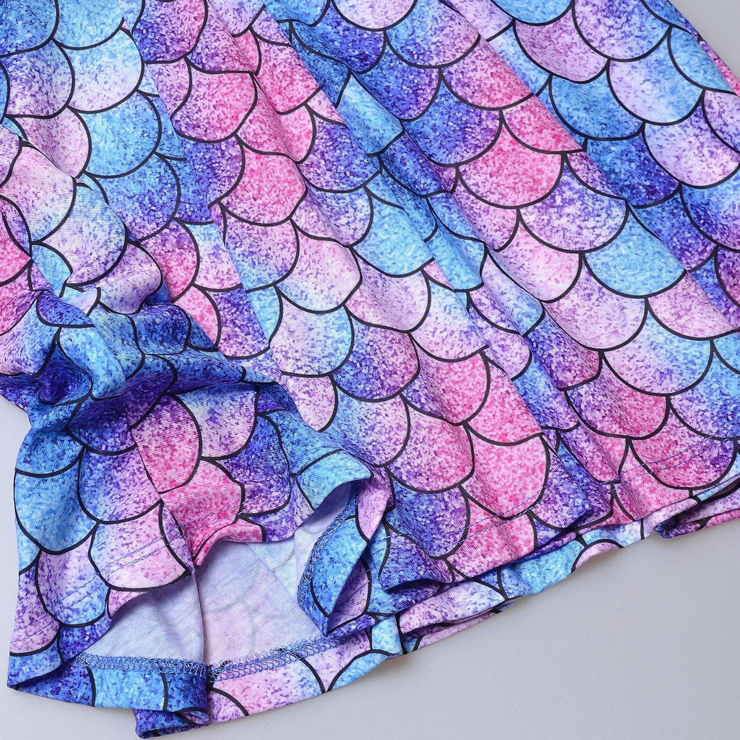 Long Sleeve Mermaid Dresses For Little Girls Kid Cotton Fall Winter Clothes 6 7