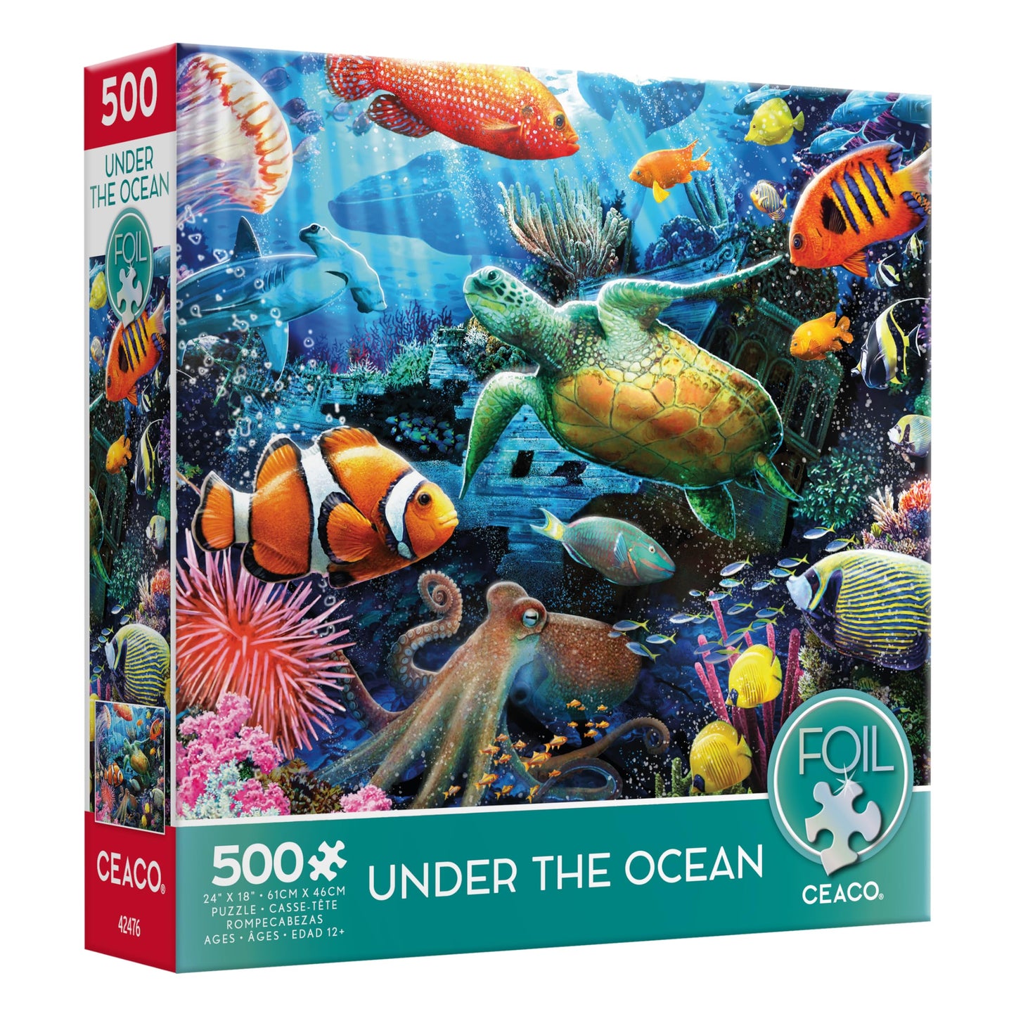 Ceaco - Foil Puzzle - Under The Ocean - 500 Piece Jigsaw Puzzle