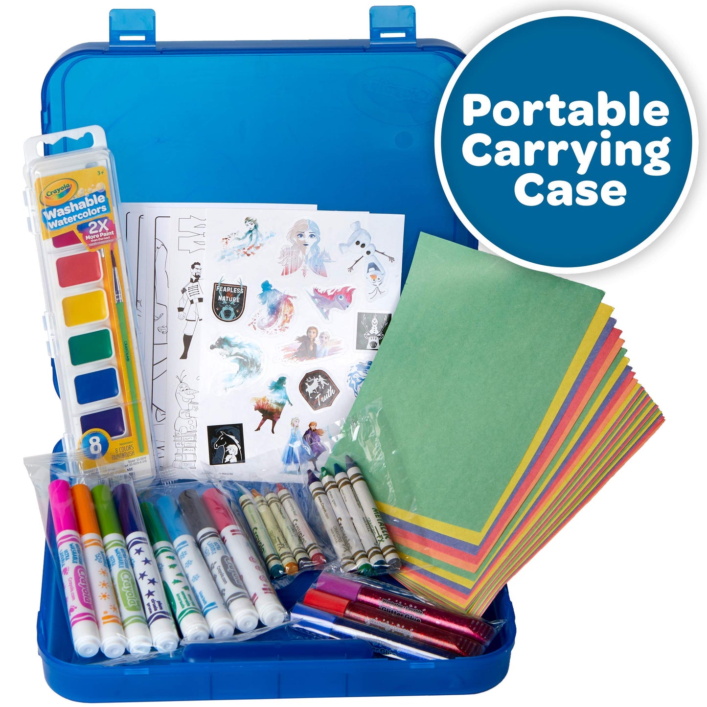 Crayola Frozen 2 Coloring Art Case, Arts & Crafts, Gift For Kids, Ages 5, 6, 7, 8, Packaging May Vary