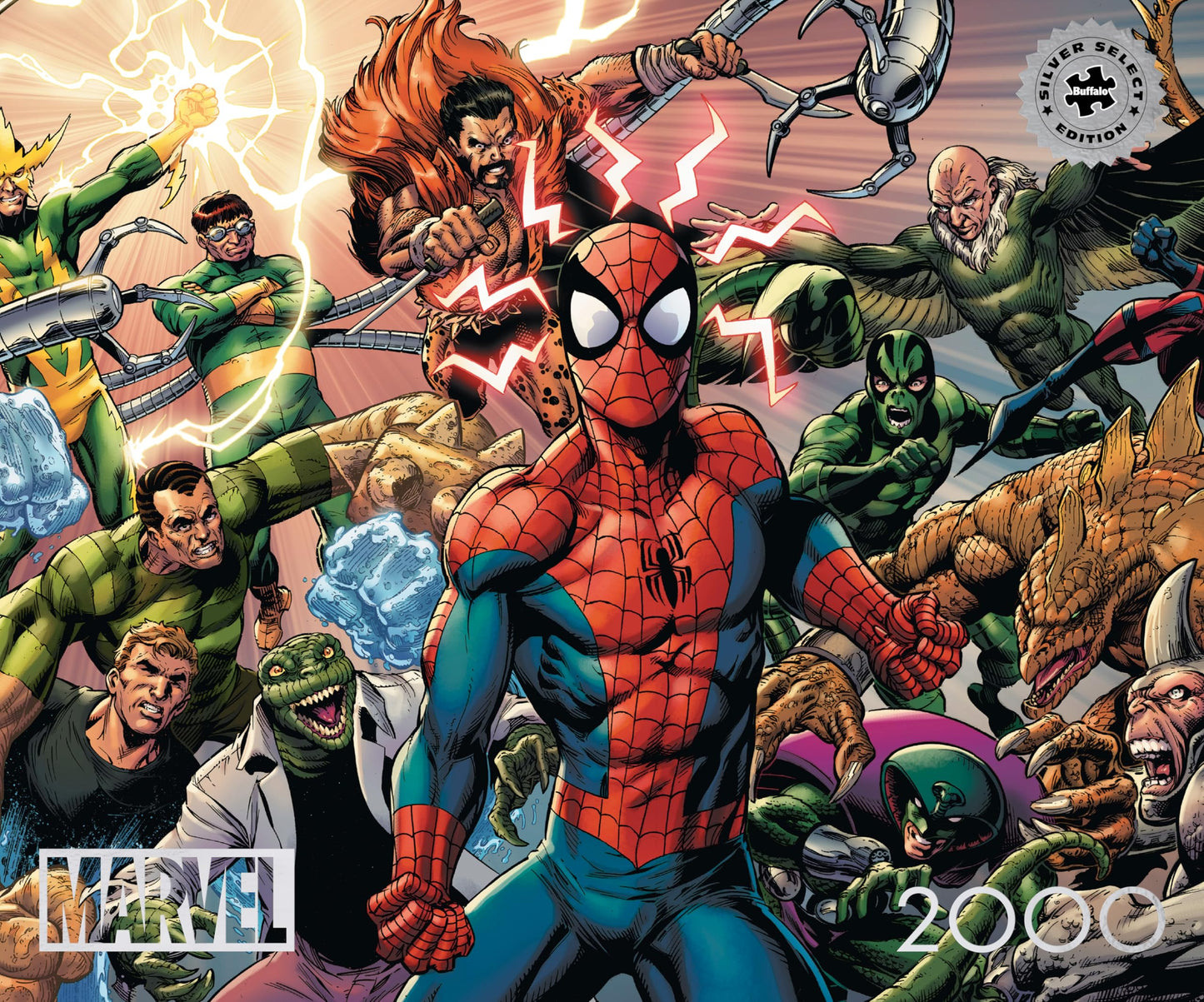 Buffalo Games Marvel Sinister War 2000 Piece Jigsaw Puzzle for Adults - Challenging Game Night Fun - 38.5 x 26.5 Inches