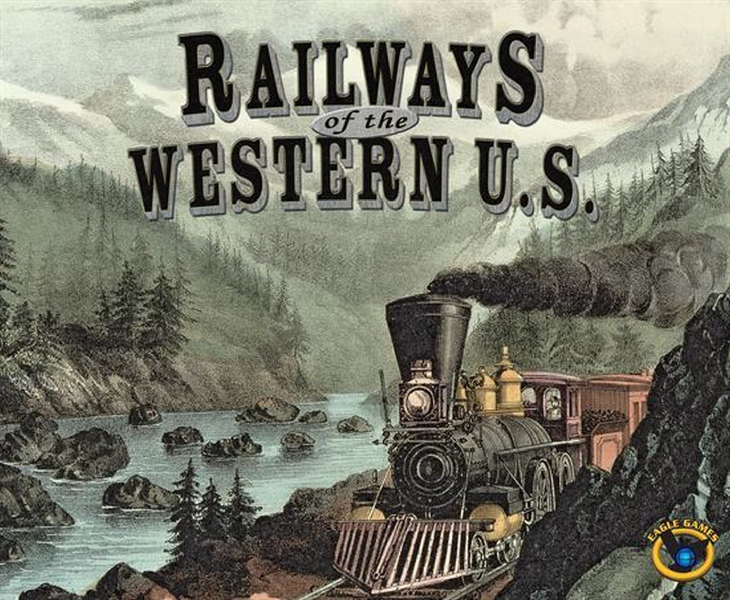 Eagle Games Railways Of The World: Western U.S. Expansion Board Game - Medium Size, Paper Material, Model 331489