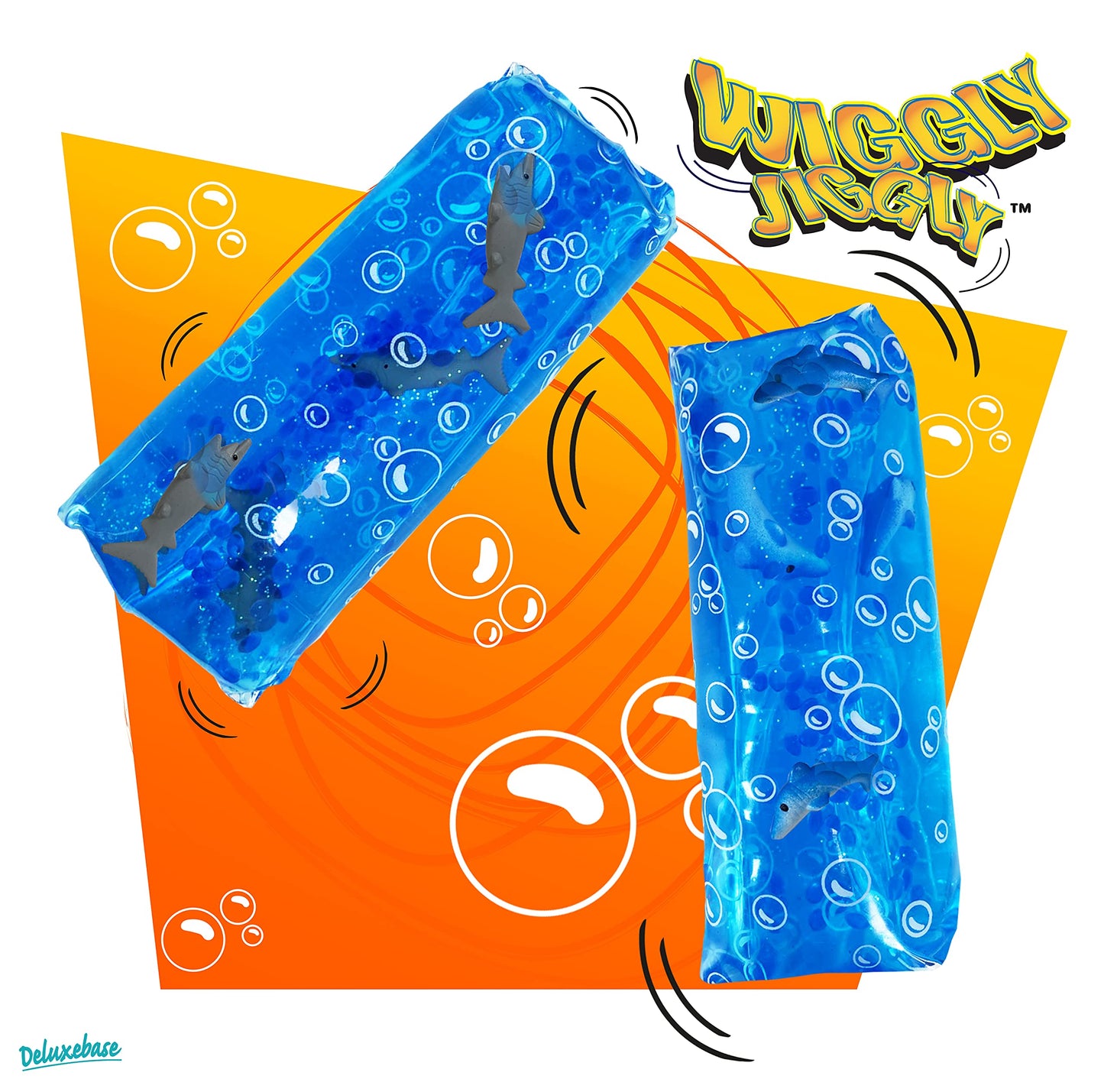 Wiggly Jiggly - Sea Turtle from Deluxebase. Large Super Squishy Water Snake Fidget Toy with sea Turtle Figures. Great Sensory To