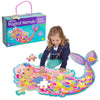 Peaceable Kingdom Shimmery Mermaid Floor Puzzle - Berry - Model PZ18 - Foil Material