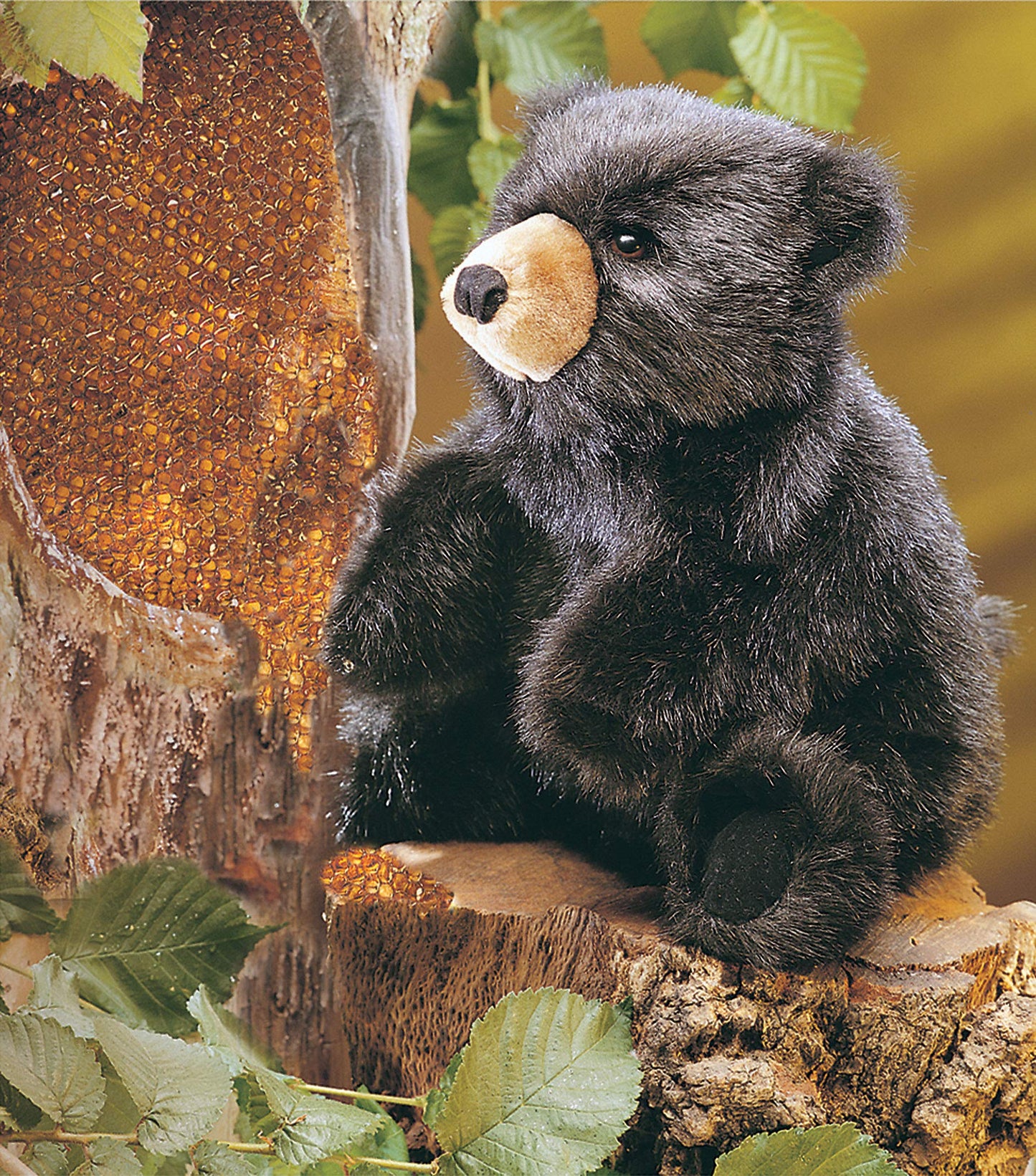 Folkmanis Baby Black Bear Hand Puppet, 1 Ea