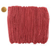 Mardi Gras Beads 33 inch 7mm, 12 Dozen, 144 Pieces, Red Necklaces with Doubloon