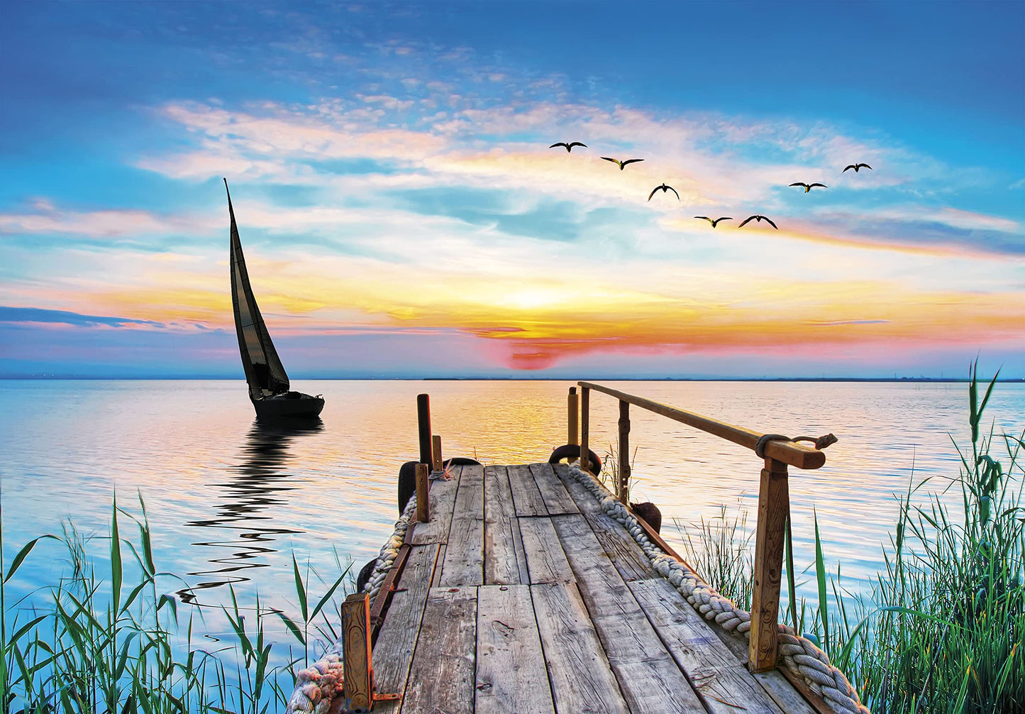 Clementoni - 35121 - Peace Puzzle - Peaceful Wind - Jigsaw Puzzle 500 Pieces, Made In Italy, Jigsaw Puzzle For Adults