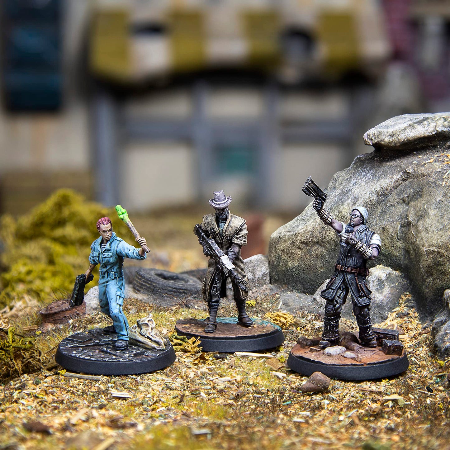 Modiphius Fallout Wasteland Warfare: Survivors: Washington Personalities - 3 Miniatures, 32Mm Unpainted Figures, Capital Wave