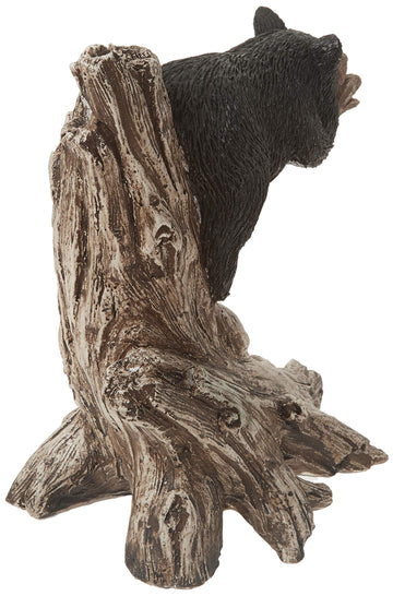 Stealstreet Ss-G-54292 Black Bear Sleeping On Tree Branch Figurine, 9'