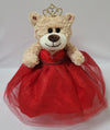 KINNEX COLLECTIONS SINCE 1997 12'' Quince Anos Last Doll Teddy Bear with Dress (Centerpiece) ~ ARC09832-14 (Red)