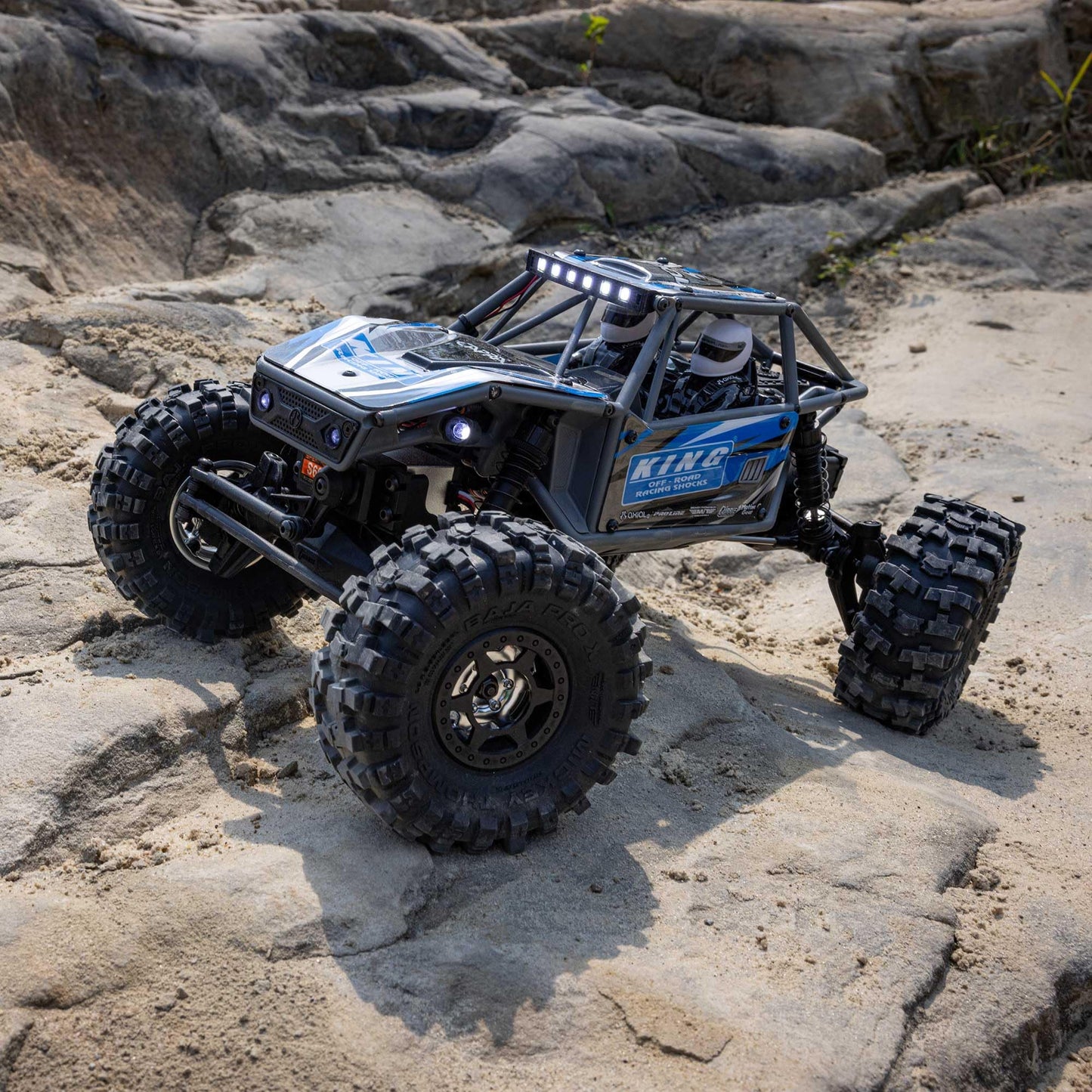 Axial Rc Truck Utb18 Capra 4Ws 1/18Th 4X4 Rtr (Comes With Everything Needed To Run), Blue, Axi-1750T1