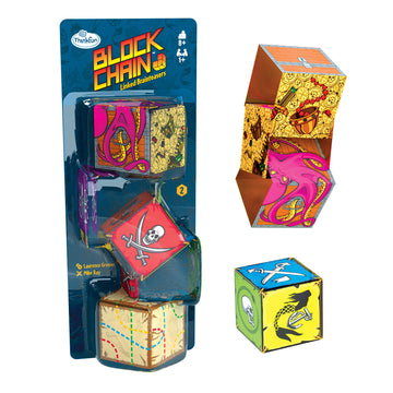Think Fun Blockchain (Pirates) Stem Toy And Logic Game For Boys And Girls Age 8 And Up - The Addictive Brainteaser Puzzle