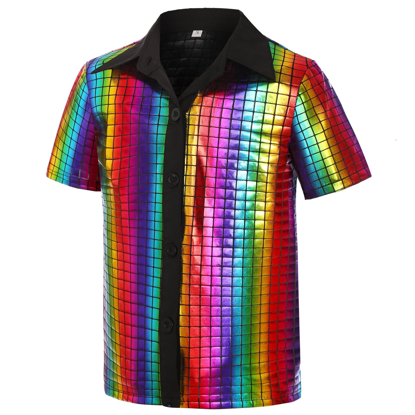SIZGAROOT 70s Outfits for Boys Disco Costume Kids Halloween Party Dress Up (Multicolor, 5-7 Years)