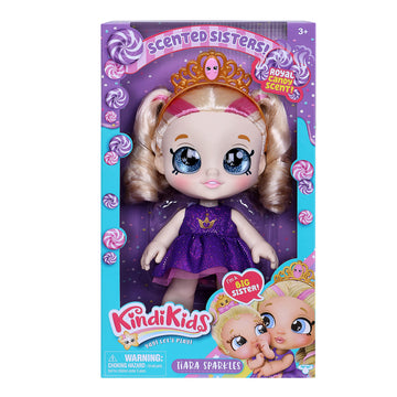 Kindi Kids 10" Scented Sisters Doll - Tiara Sparkles, Multicolor, Model 50122, Made of Durable Acrylonitrile Butadiene Styrene