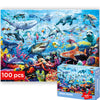 Quokka 100 Piece Puzzles For Kids Ages 4-6 – Floor Kids Puzzles Ages 6-8 Year Old – Toy For Learning Ocean Animals For 8-10 Yo – Jigsaw Toddler Game For Boy And Girl Ages 3-5