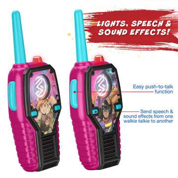 Marvel Rising Frs Walkie Talkies With Lights And Sounds Kid Friendly Easy To Use