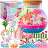 Light-Up Unicorn Terrarium Kit For Kids: Birthday Gifts For Girl Ages 4 5 6 7 8-12 Year Old Girl Gift Unicorn Toys For Girls Age 4-6 Easter Gifts For Kids - Arts And Crafts For Kids (Unicorn)