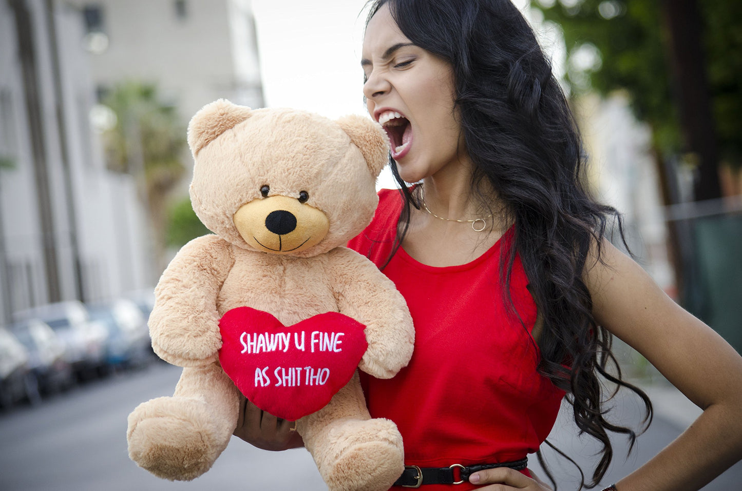 Hollabears Extra Large 16' Shawty U Fine Teddy Bear Funny And Cute Plush Gift