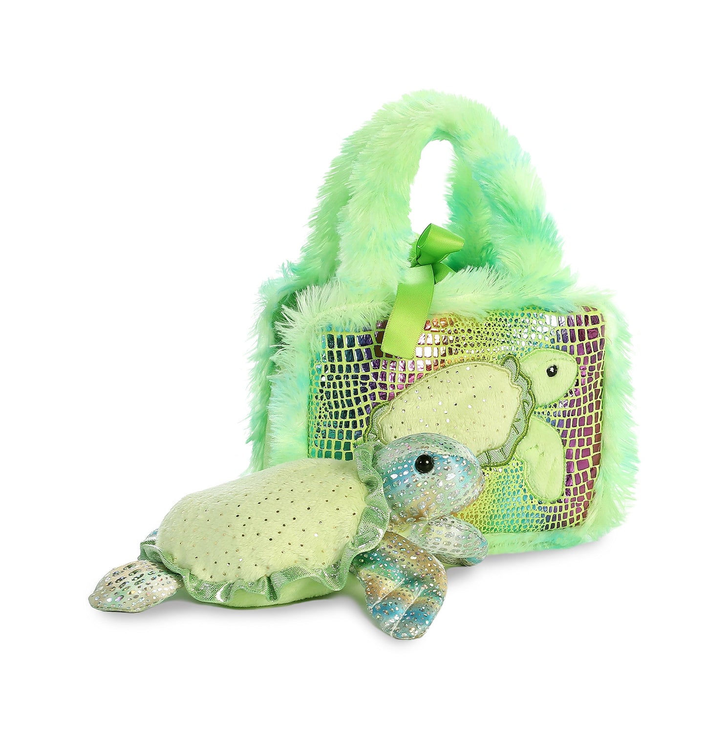 Aurora Pet Carrier - 7" Fancy Pals Sea Turtle - Plush Material - Model 32827