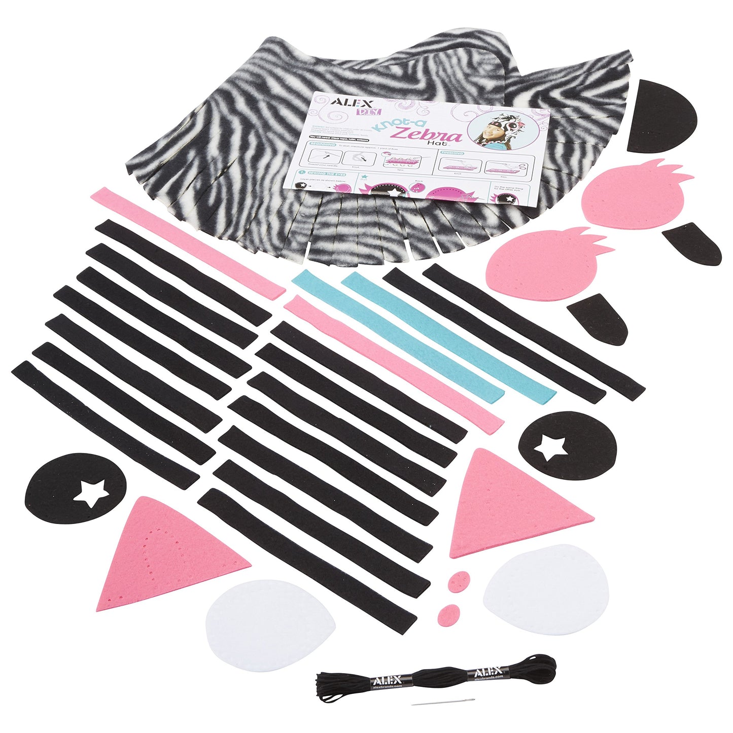ALEX DIY Knot-A Zebra Hat Craft Kit