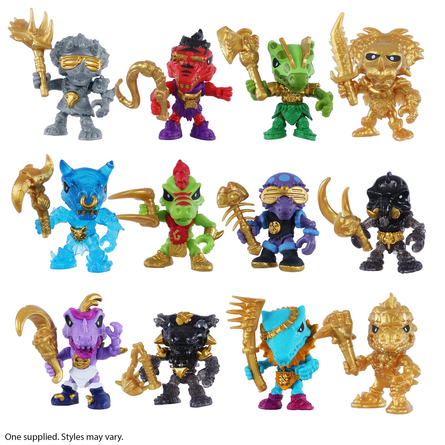 Treasure X Dino Gold Single Pack Toy - Collectible Dino Figures, 7.5cm, Multi-colored, Model 41646, Dig and Discover Adventure