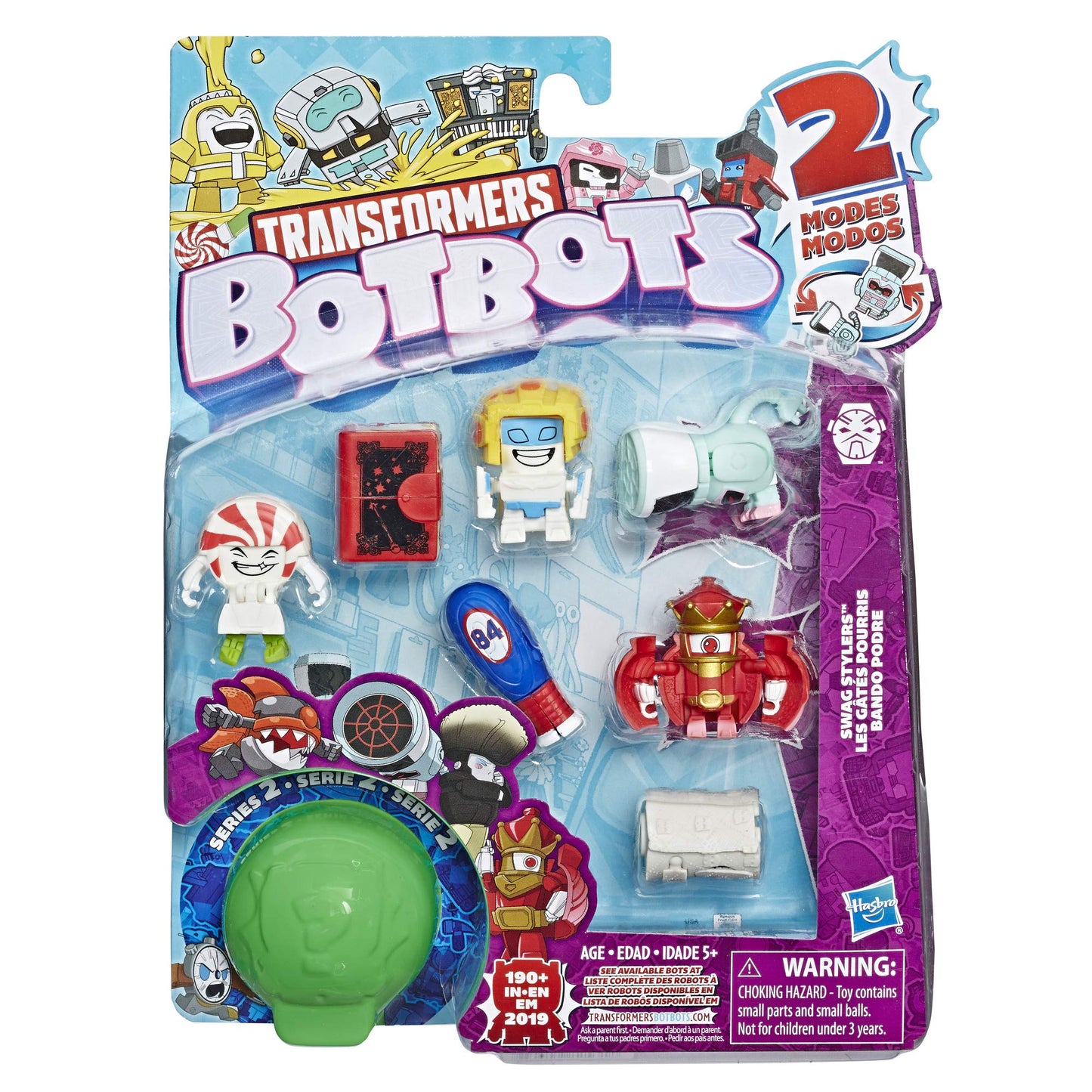 Transformers Hasbro Toys Botbots Series 2 Swag Stylers 8 Pack - Mystery 2-in-1 Collectible Figures! Kids Ages 5 & Up (Styles & C