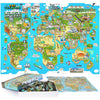 1000 Piece Puzzle - World Map mature-themed Puzzles Retro Gaming Style 8-bit Jigsaw Puzzles 1000 Pieces for mature-themeds and Kids with 50 Famous People to Find! Made Using 100% Recycled Cardboard - by bopster