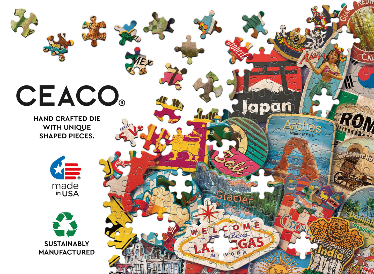 Ceaco - Around The World - 300 Oversized Piece Jigsaw Puzzle