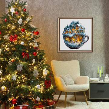 Wooden Puzzles for mature-themeds - Train and Village Wooden Jigsaw Puzzle - Unique Animal Shaped Wood Puzzles mature-themed - Christmas Birthday Gifts for mature-themeds/Friends/Family - 90pcs 8.5 * 7.9in