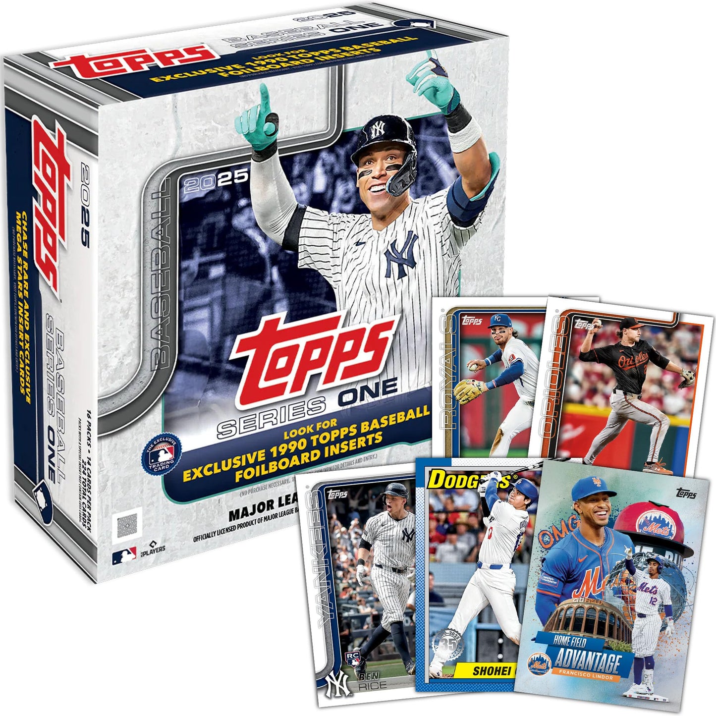 Topps 2025 Series 1 Baseball - Factory Sealed - Mega Box (224 Count, Mlb, Baseball Cards)