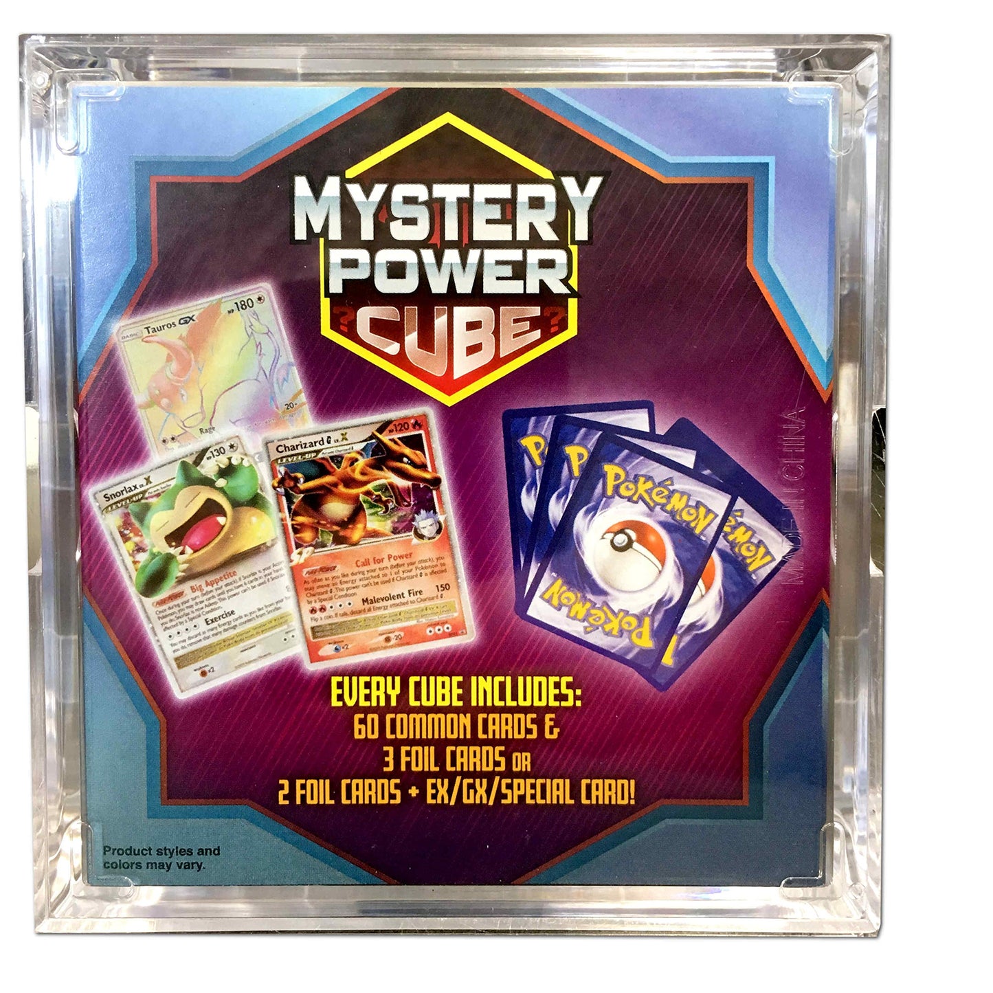 Pokémon Cards Mystery Power Cube Box | Ex/Gx Special Card | Foil Cards | Genuine Cards (728192492327)