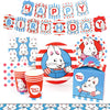 Max and Ruby Party Supplies Set - 66 Piece Standard Birthday Party Decoration Pack, Perfect for 8 Guests, by Prime Party
