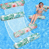 Pool Floats - 2 Pack Inflatable Pool Floats Rafts Pool Floats mature-themed Size 4-in-1 Floats for Swimming Pool Thick PVC Pool Float Lounger Water Hck