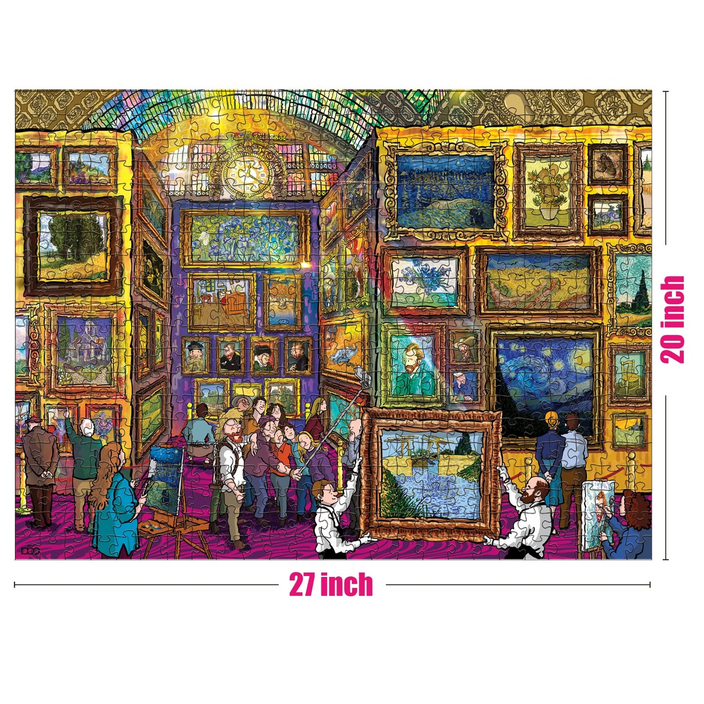 Antelope - 500 Piece Large Format Jigsaw Puzzle For Adults, Van Gogh Jigsaw Puzzles 500 Pieces, Large Pieces, No Dust Puzzles For Senior Citizen, 500 Pc, Non-Glare Finish, Interlock Smoothly