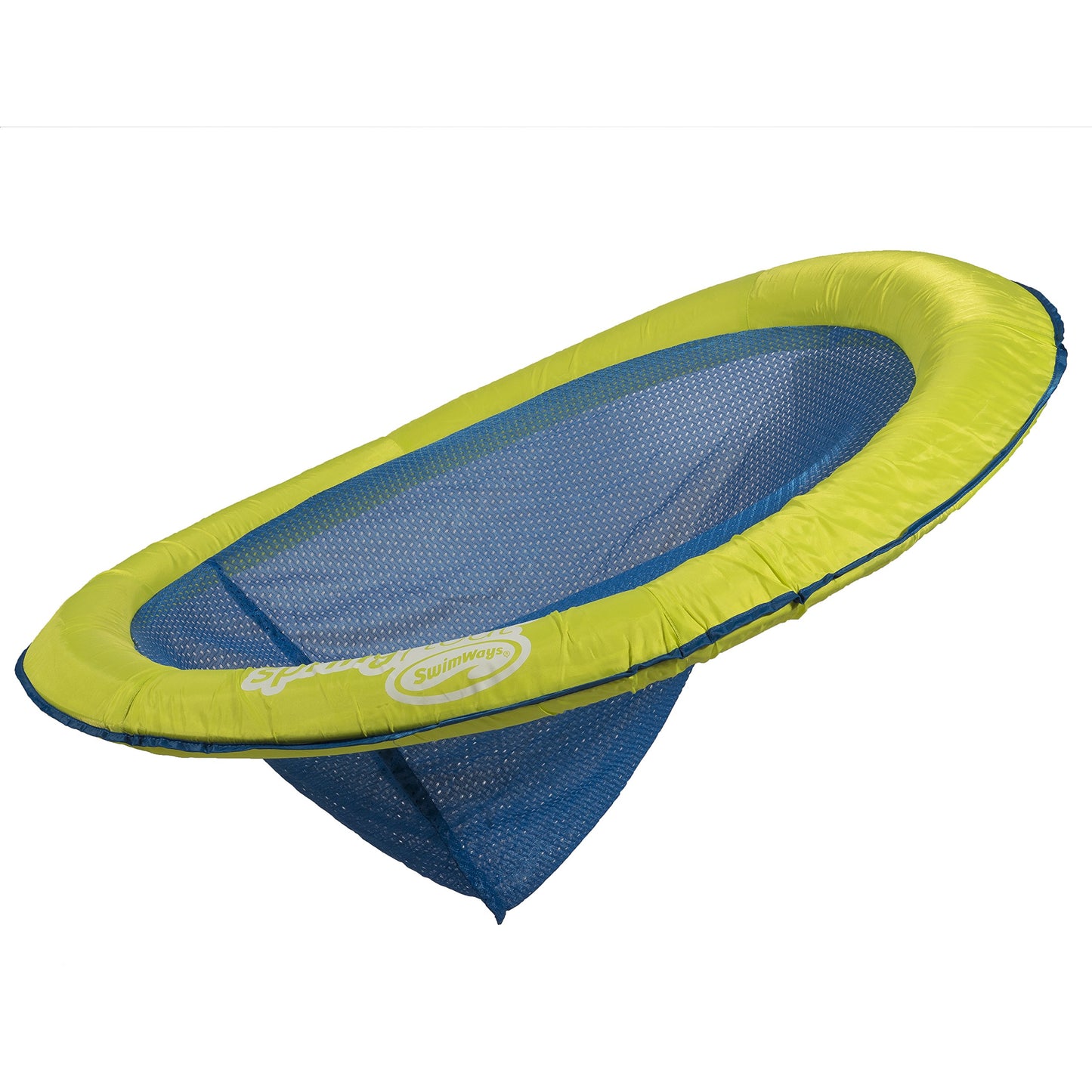 Swimways Spring Float Papasan - Mesh Float For Pool Or Lake - Light Blue/Lime