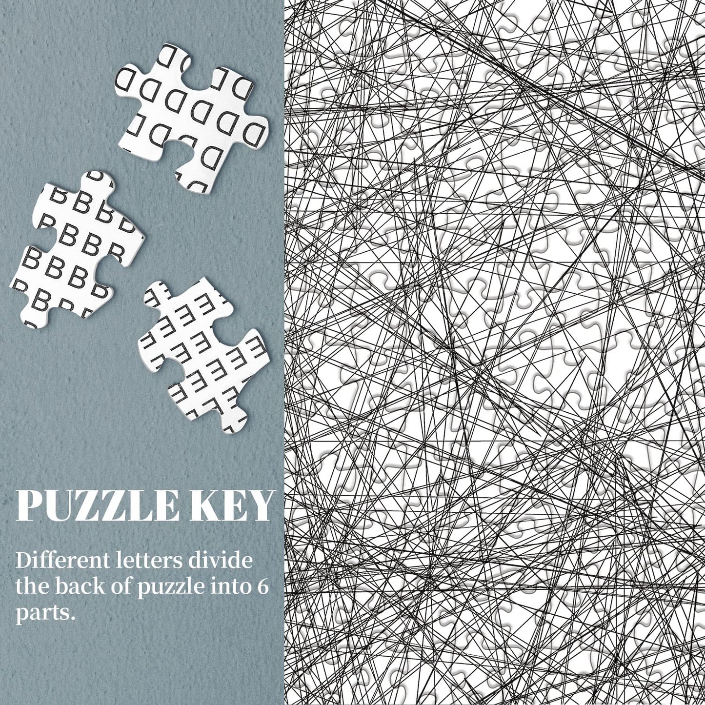 Hard Puzzles For Adults 1000 Pieces, Impossible Difficult Line Puzzle, Challenging Jigsaw Puzzles For Adults 1000 Pieces And Up