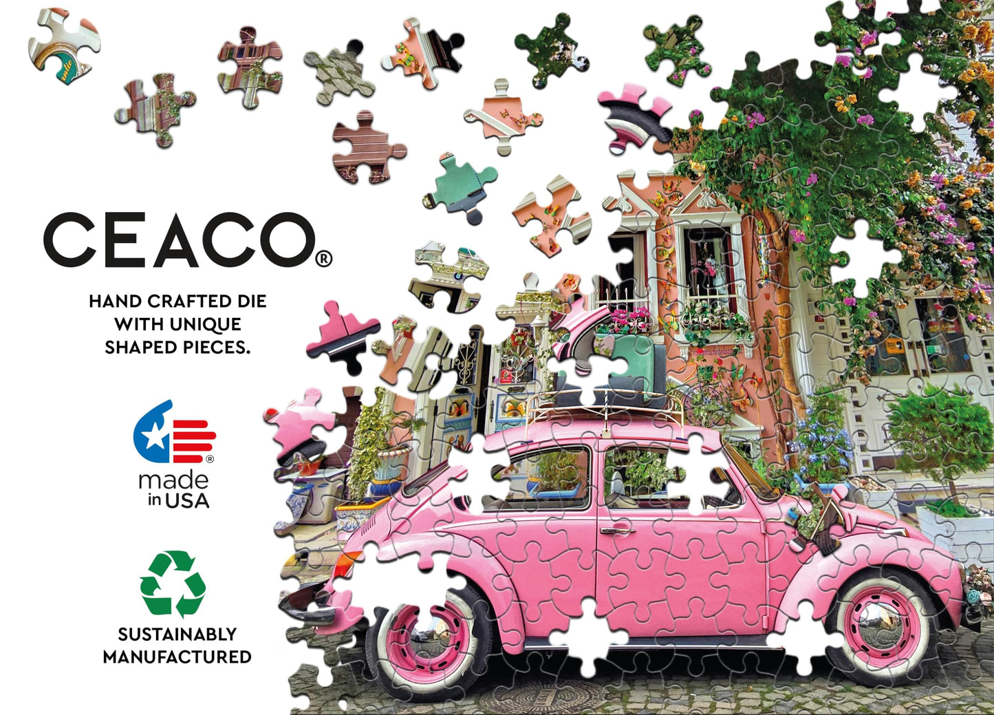 Ceaco - Scenic Photography - Boulevard In Bloom - 300 Piece Jigsaw Puzzle