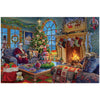 LAVIEVERT Wooden Jigsaw Puzzle 1000 Pieces - Santa Claus, Christmas Tree & Fireplace, Perfect for Adults and Kids