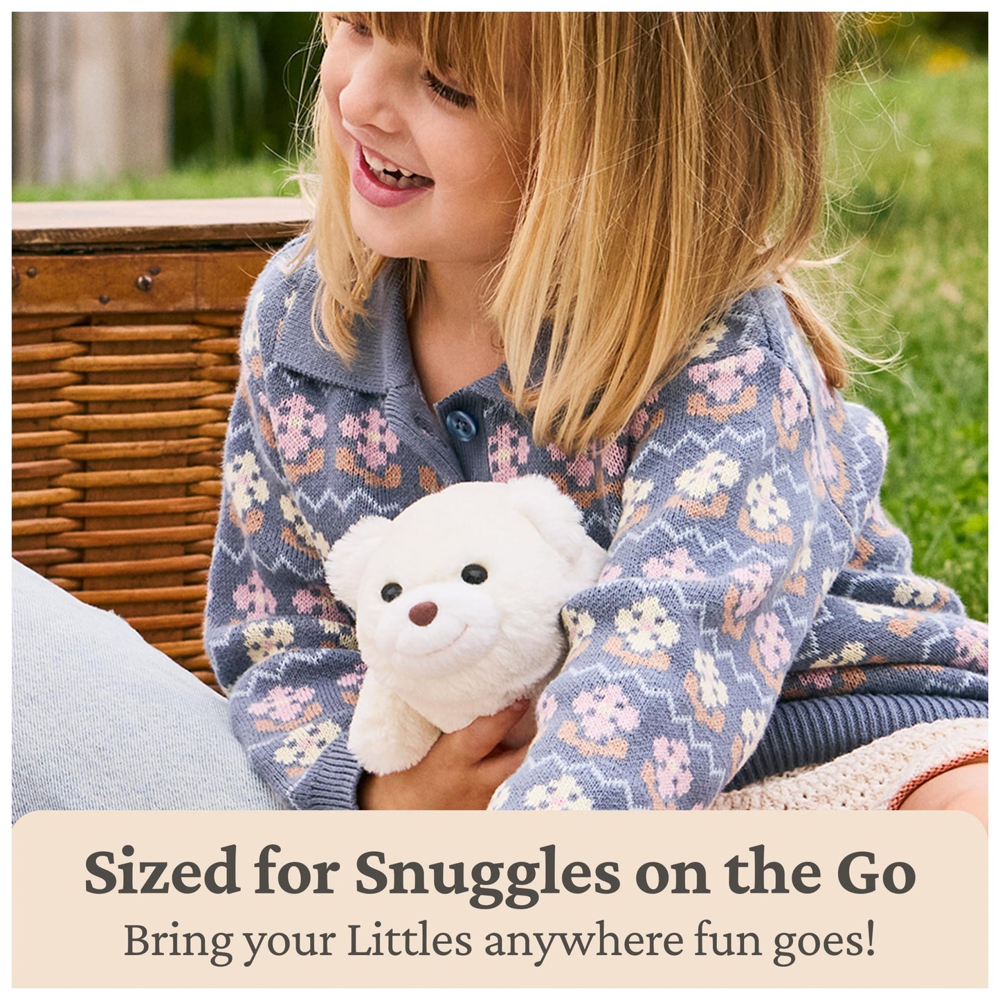 GUND Snuffles Teddy Bear, Classic Plush Toy, 7" White, High Quality Materials, Ages 1 and Up, Model 6072576