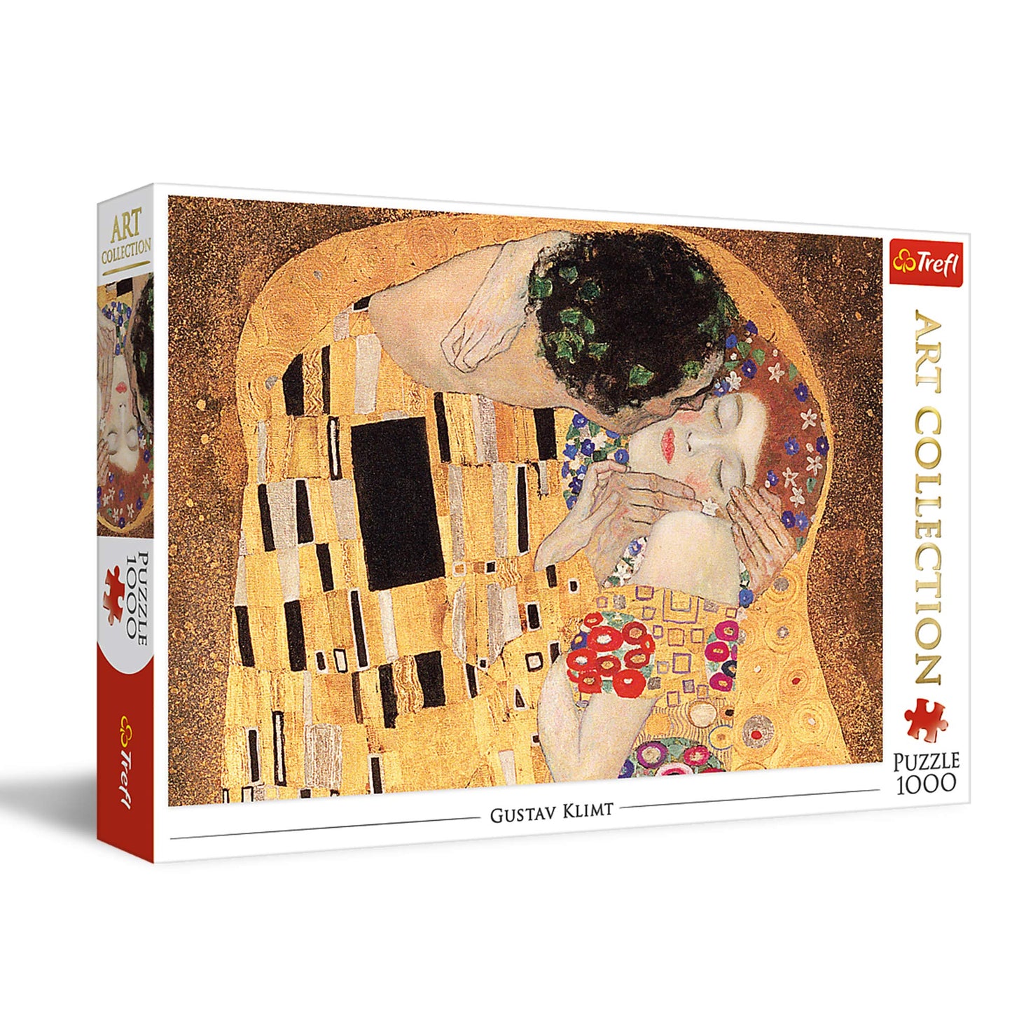 Trefl Art Collection The Kiss 1000 Piece Jigsaw Puzzle Red 27'X19' Print, Diy Puzzle, Creative Fun, Classic Jigsaw For Adults And Children From 12 Years Old