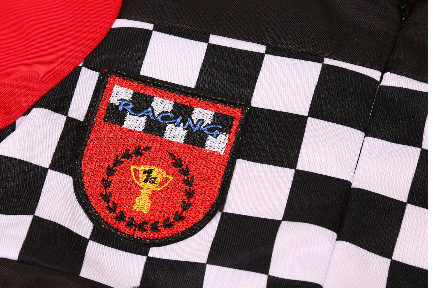 Gomukot Direct Kids Race Car Driver Costume Set Boys Girls Racer Jumpsuit Halloween Racer Cosplay Dress Up (7-8 Years) Black And