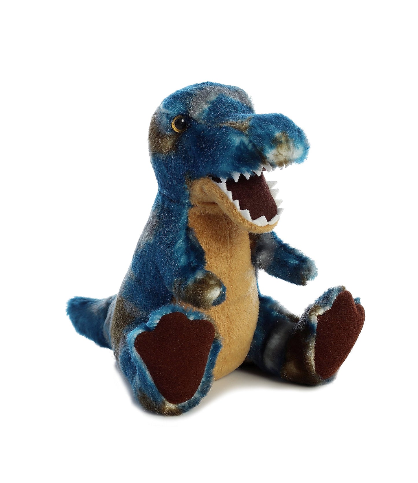 Aurora® Ferocious Dinos & Dragons T-Rex Stuffed Animal - Prehistoric Fun - Cuddly Companions - Blue 8.5 Inches