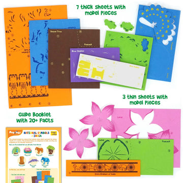 Imagimake Mapology National Symbols Model Making Set - Educational Toy for Ages 5+, Made of Ethylene Vinyl Acetate (EVA)