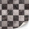 3 Sheets Self Adhesive Floor Tiles For Dollhouse 1:12 Scale (Checkerboard Pattern Marble)