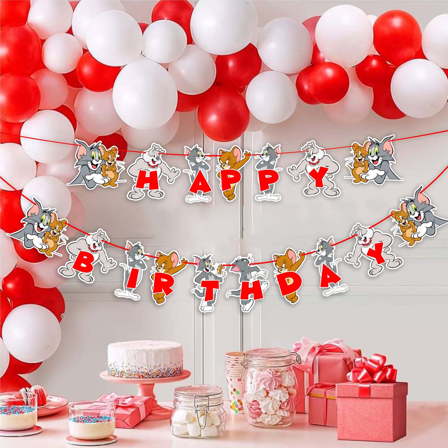 Seyal Tom & Jery Happy Birthday Banner
